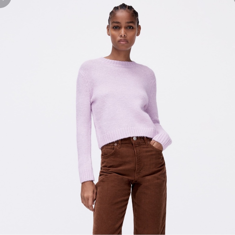 Zara Knit Sweater, Pink, Size S
